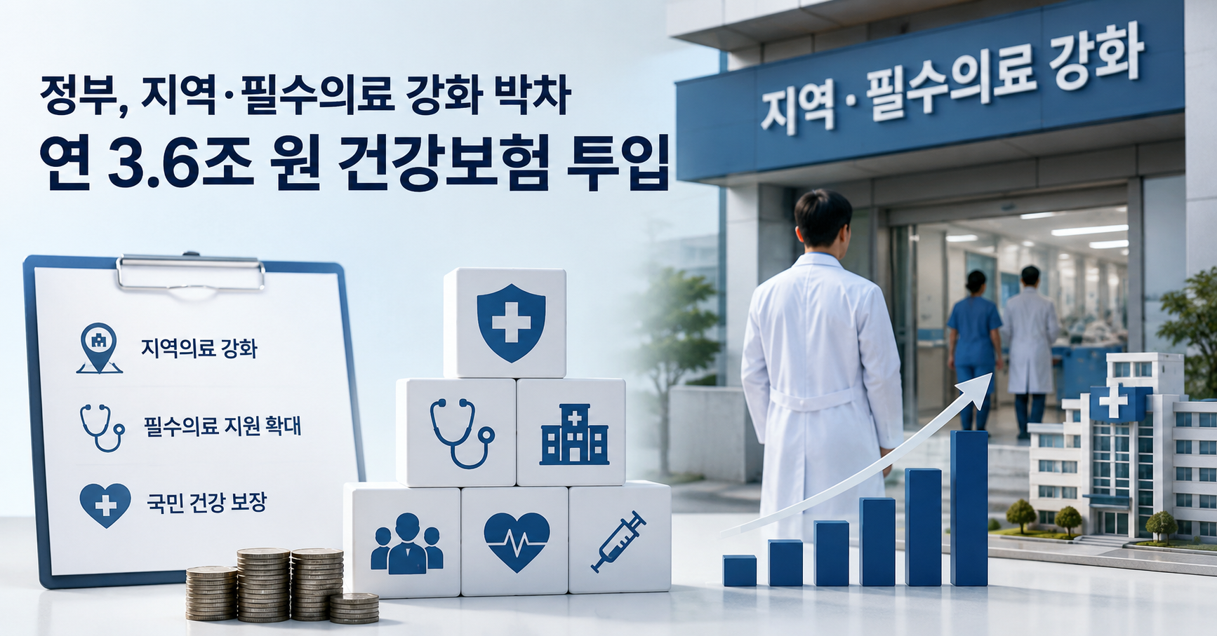지역·필수의료 강화, 연 3.6조 원 건강보험 투입